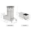 Lixada Outdoor Collapsible Wood Burning Stainless Steel   Stove Backpacking Camp Tent Stove
