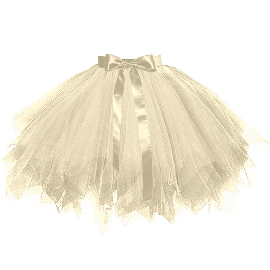 Women's Skirt Boneless Skirt Mesh Lace-Up Skirt