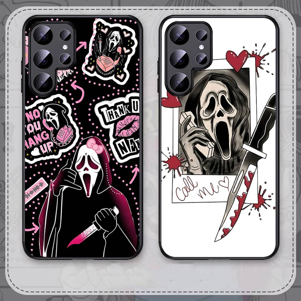 Ghost Face Scream Halloween Phone Case For Samsung S 9 10 20 21 22 23 30 23 24 Plus Lite Ultra FE S10lite Fundas