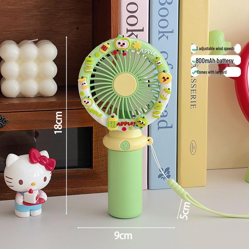

Portable Rechargeable Desktop & Handheld Fan with Phone Holder and Lanyard - Adjustable Three-Speed Wind for Binge-Watching Refer to Image