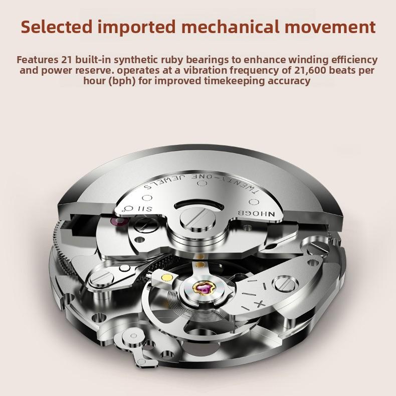 OUPINKE Women's Watch Waterproof Automatic Mechanical Watch for Women