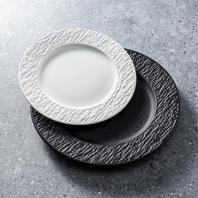 Talíř na steak Západní talíř Domácí snídaňový talíř Plochý Hotelové nádobí Keramický talíř Prémiový