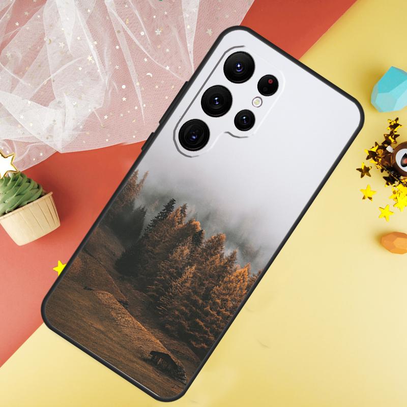Mountain Forest Phone Case For Samsung Galaxy S26 S25 Ultra S23 S21 S20 S22 S24 FE S10 Plus Cover Coque