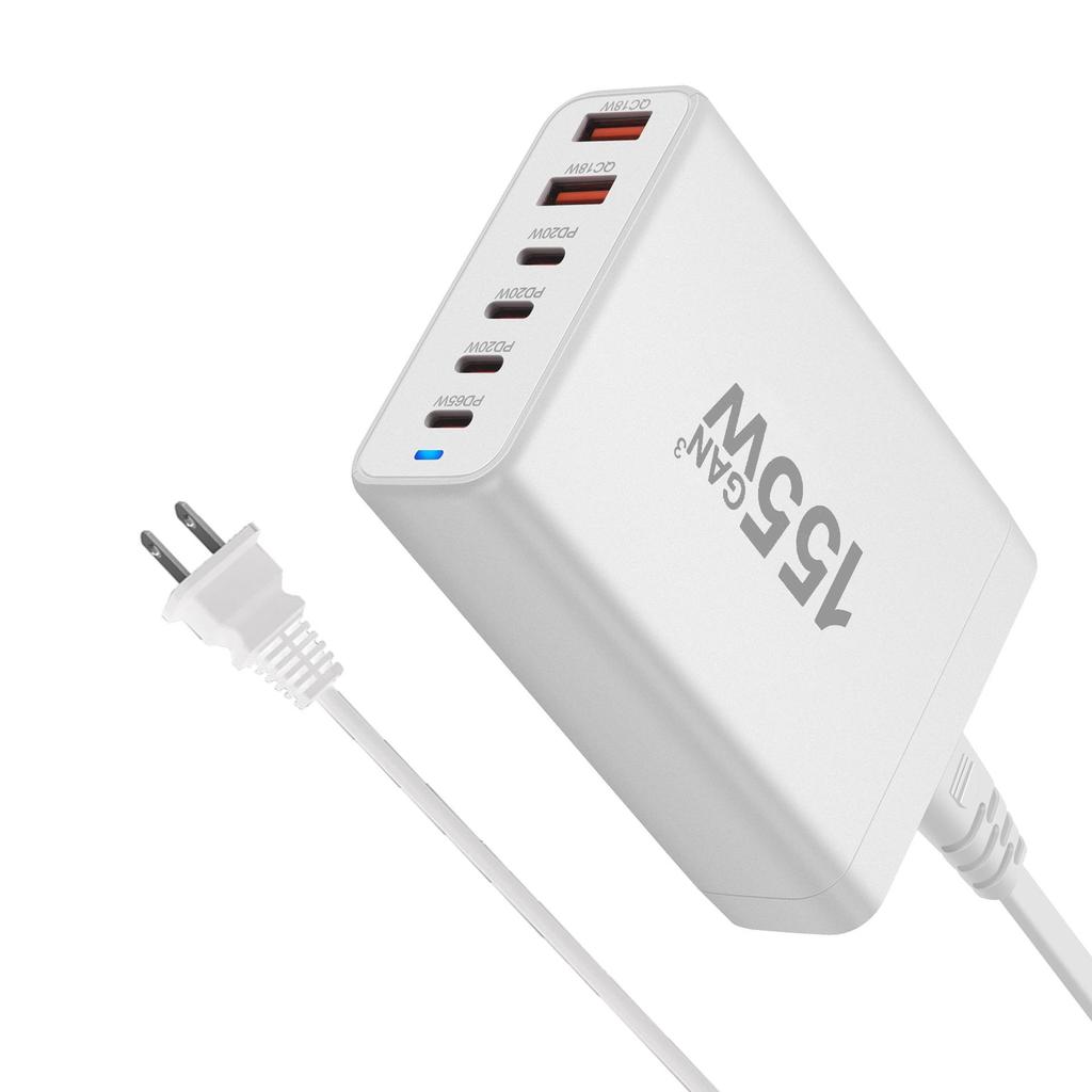 200W Multi-Port Desktop GaN Charger with 4C2A Direct Charging