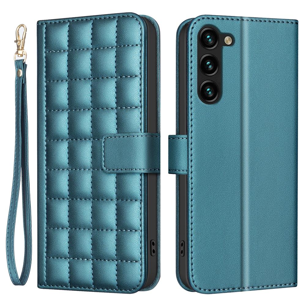 

For Samsung Galaxy S23 Case Magnetic Clasp Leather Phone Cover Green