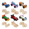 J1UL1N 12 Pieces Unfinished Wooden Cars, Wood DIY Cars Arts And Crafts Kit For Students Home Activities Easy Woodworking