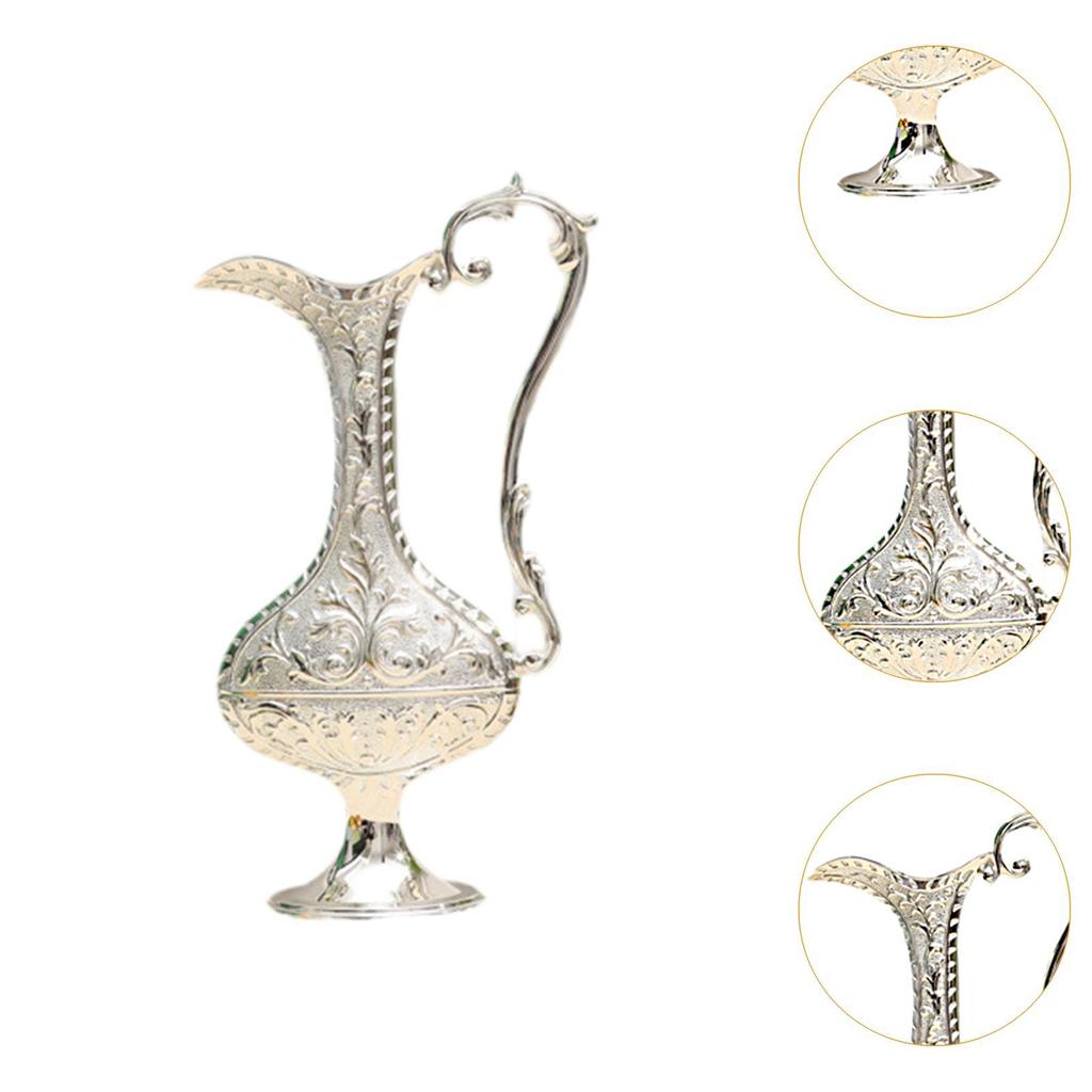 Flower Vase Handle Vase Flower Pot Gift Art Centerpiece Center Vase Desktop Vase for Interior Living Room Housewarming Garden