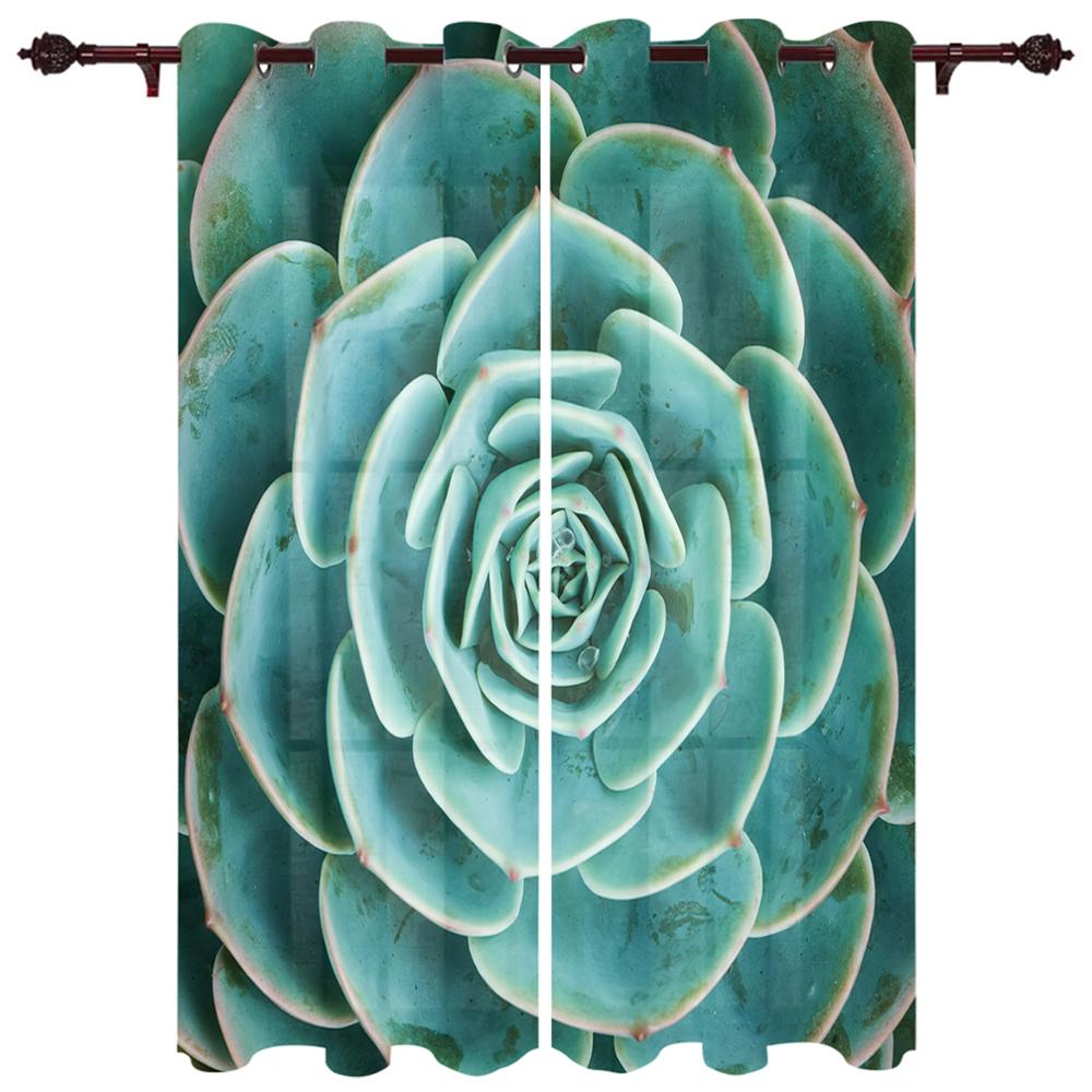 Растение Зеленый Кактус Геометрические Полосы Роскошные Домашние Шторы Товары для дома — фото 16