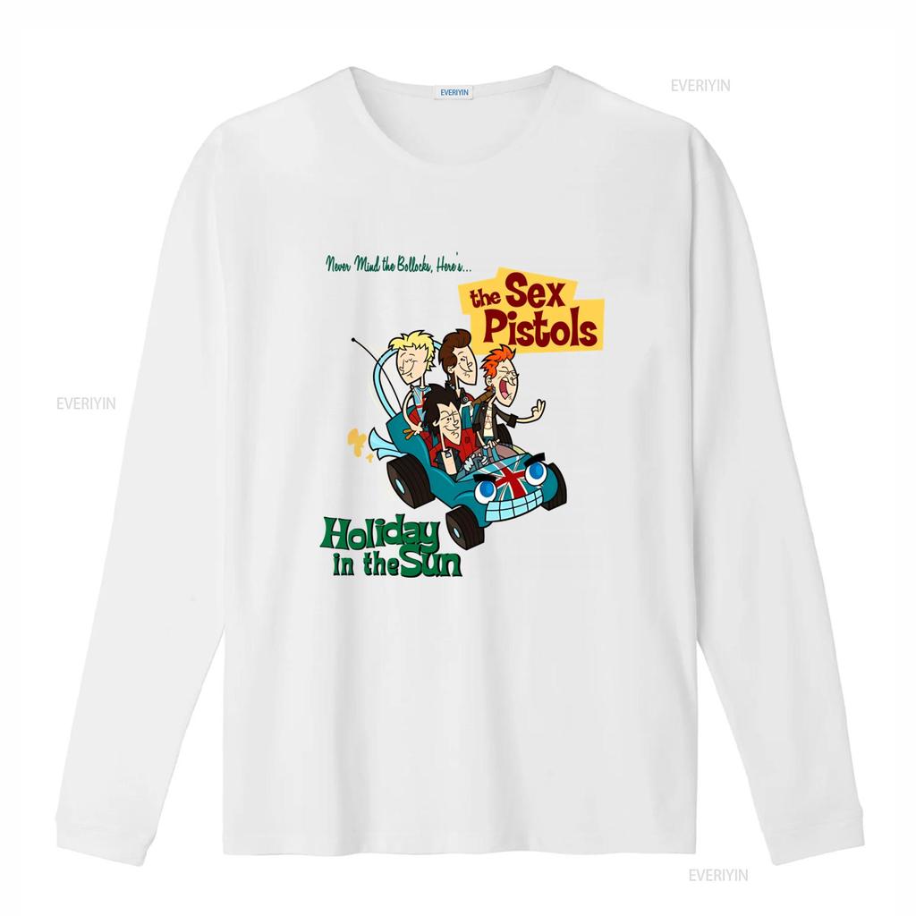Sex Pistols Band T Shirt Holidays In The Sun Design for Rock Fans Vintage Washed Streetwear Casual Stylish