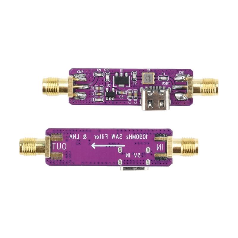 1090MHz Active  Filter Amplifier Module 21dB Compact Design For ADS B Signal Enhancement