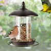 Metal Bird Feeder Large Capacity Hanging Hummingbird Feeder Waterproof Bird Food Dispenser for Outdoor Garden Car Decoration