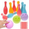1/2set Mini Bowling Kit Physical Exercise Hand-Eye Coordination Training Backyard Indoor Outdoor Party Leisure Sports XJM