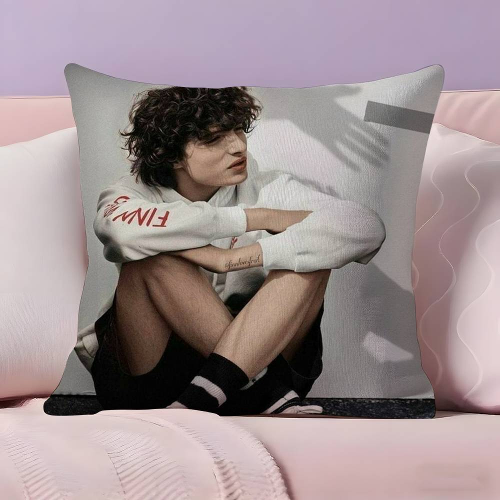 Famous Actor F-Finn W-Wolfhards Pillow Case Ultra Soft Skin Friendly Fabric Cloud Like Comfort & Concealed Zipper
