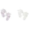 DAVE&BELLA Girls' Thin Breathable Short Socks (2 Pairs)