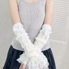 Knitted Wrist Sleeves Fingerless Anime Gloves Goth Elbow Mittens  Harajuku Style