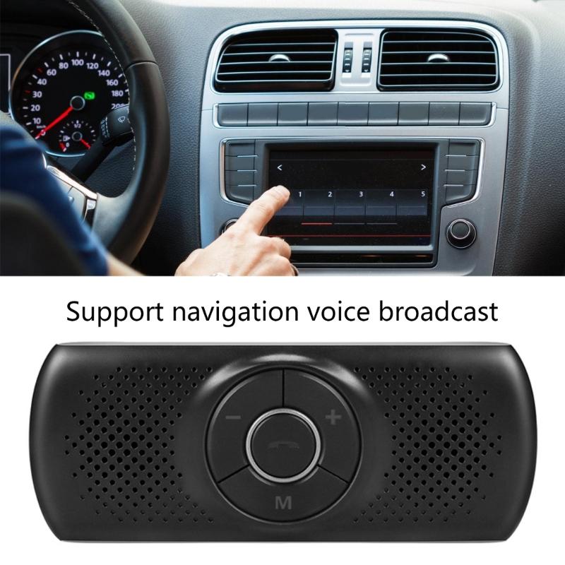 Easy Carry  Sun Visors bluetooth-compatible Car Speaker Voice Command Car Gadget ABS Perfect for Drivers Seeking Convenience & styles 