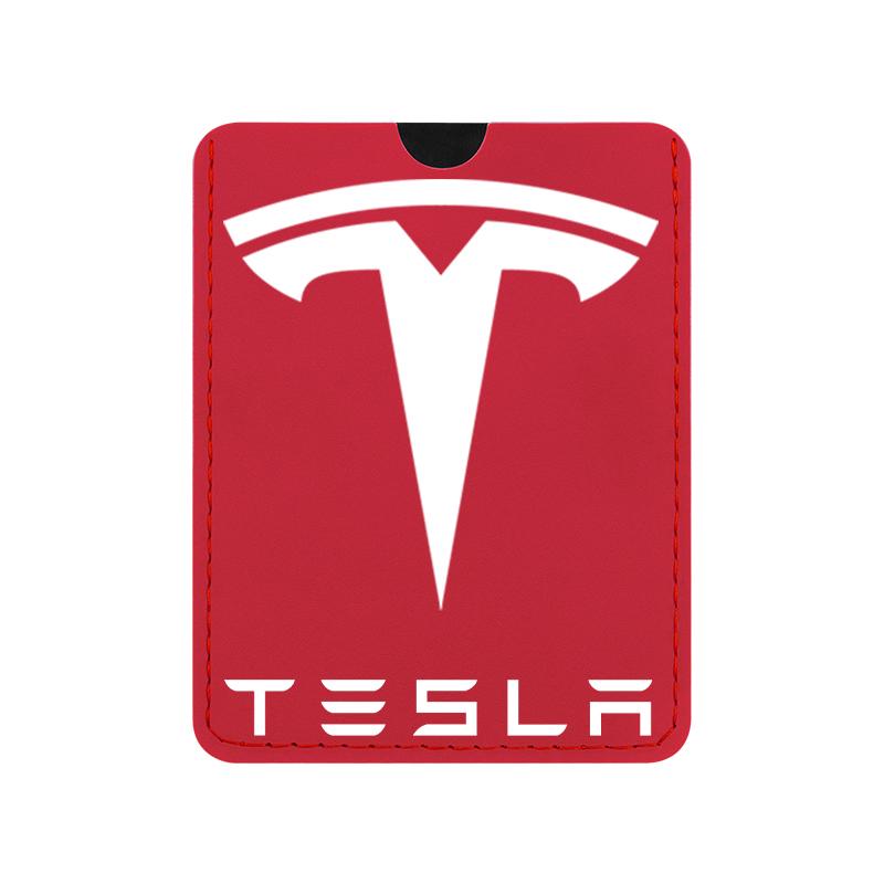 

Suede key case Cover For New Tesla Model 3 Card Holder Protector Cover Key Chain For Tesla Model Y Key Accessories красный