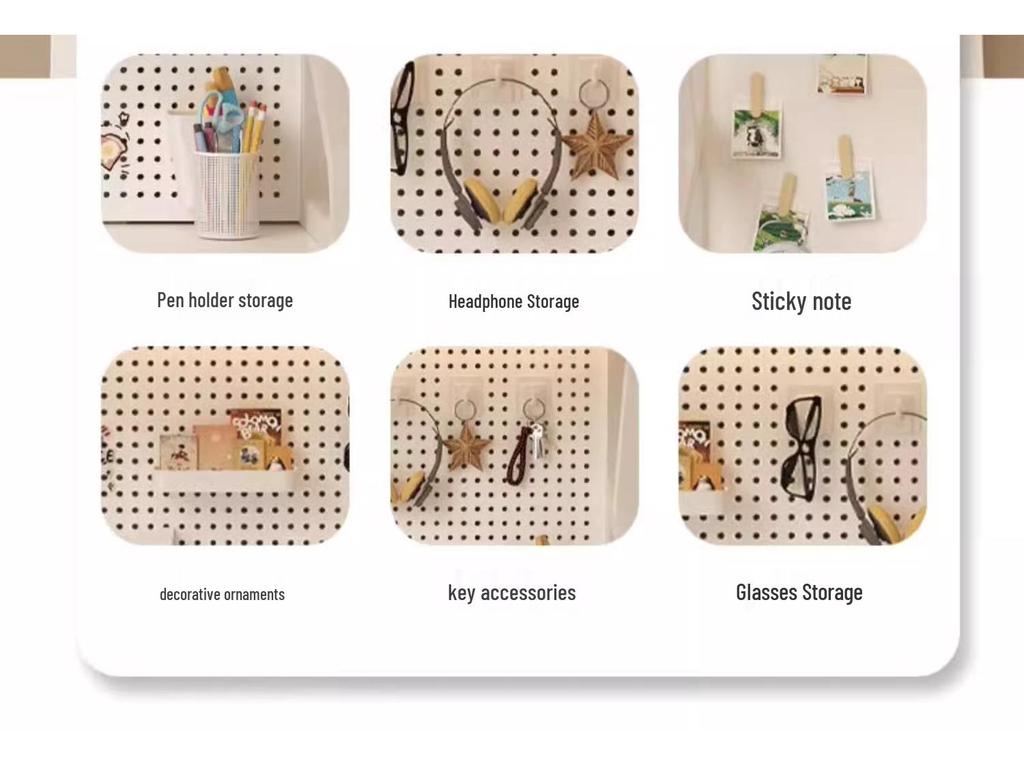 Multifunctional Student Desk Organizer: Multi-Layer Bookshelf & Pegboard
