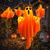 Ghost Halloween Decor Waterproof Halloween Glowing Hanging Ghost Door Decor Halloween Garden Home Decor