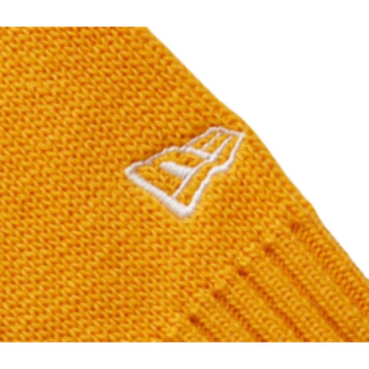 New Era FW22 Jacquard Polo Neck Long Sleeve Sweater Unisex Sweater Yellow 13350836