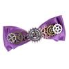 Steampunk Gear Violettes Band mit Schleife, Haarspangen, Entenschnabel-Clip