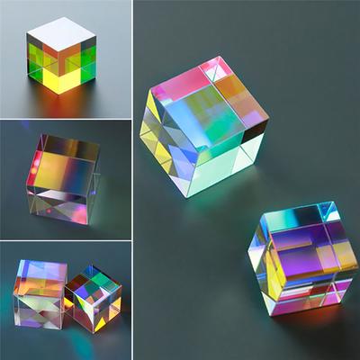 Optisches Glas X-Cube Dichroic Cube Prism RGB Combiner Splitter pädagogisches Geschenk