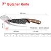 Forged Kitchen Knives Meat Cleaver Chopping Vegetables Butcher Knives Hiking Camping Barbecue Outdoor Survival Knife Wood Handle