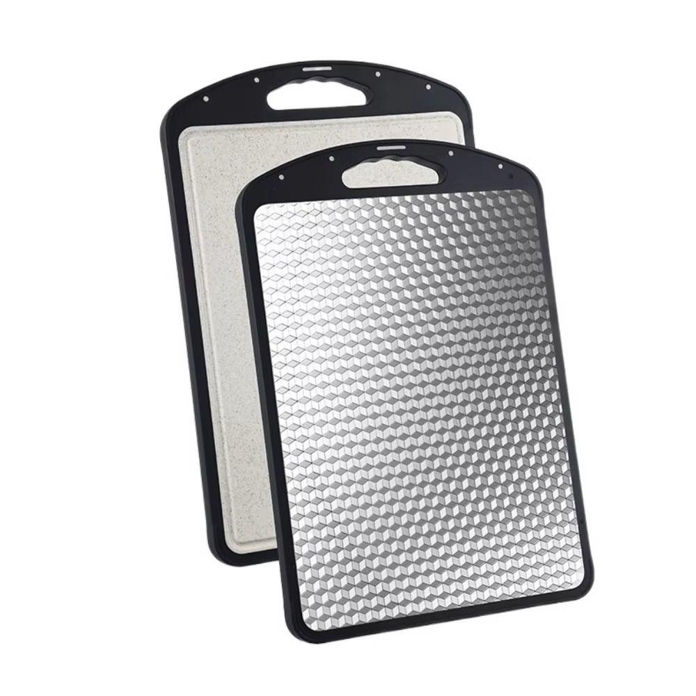 Durable Steel Stainless Steel Cutting Board Portable Design Scratch Resistant Board  Cheese Cutting