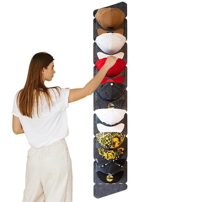 Wall Hanging Hat Organizers Bedroom Closet Space Saving Baseball Cap Felt Storage Door Back Storage Bags