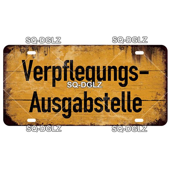 SQ-DGLZ Paris Bangde Road 15x30cm Plate Warning Tin Sign State Wall Decoration Metal Sign Home Decor Painting Plaques Art Poster