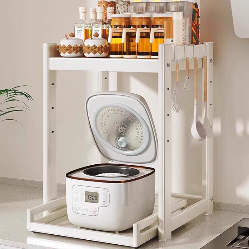 Beifu Double-Layer Pull-Out Kitchen Appliance Storage Rack