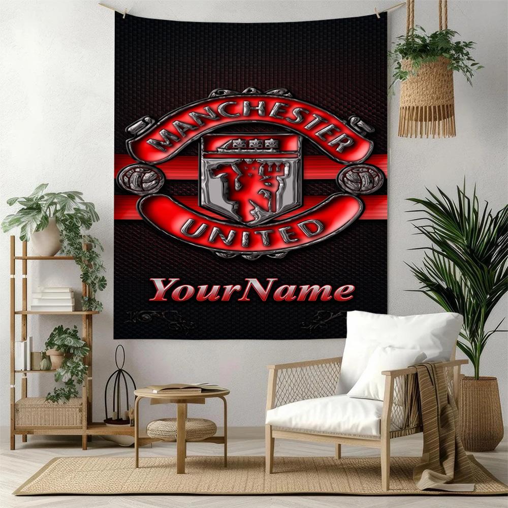 Manchester Custom Your Name Wall Decor Tapestry Art For Pet Memorial Birthdaywedding Party Backdrop Family Gift