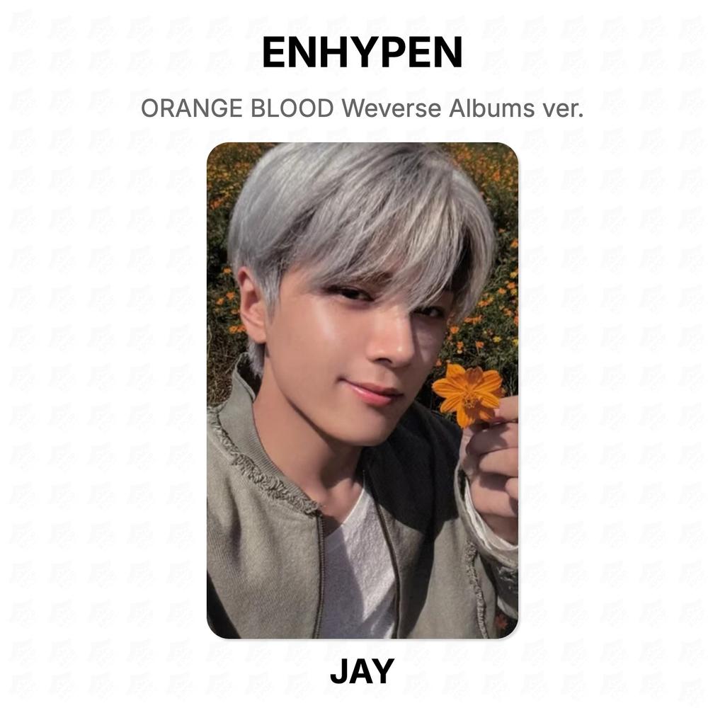ENHYPEN ORANGE BLOOD Weverse Albums ver. Fototessera ufficiale