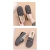 Women's Plush Lined Flat Shoes,Solid Colour Winter Warm Slippers,Warm Outdoor Flat Shoes
