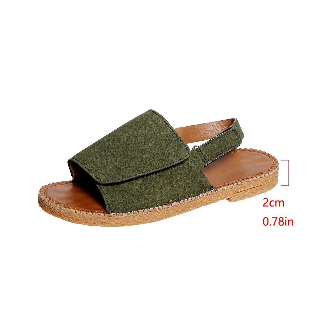 Summer Flat Outerwear Sandals, Lightweight and Comfortable Pointed-toe Beach Sandals for Women