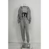 Spring and Autumn New Women's Clothing Solid Color, Simple Hooded Sweatshirt, Sports Casual Pants Three Piece Set