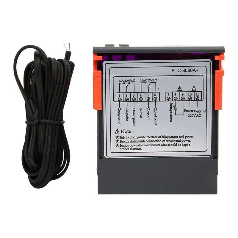 A84X-3X Stc-8080A Digital Refrigerator Defrosting Alarming Temperature Controller Plastic Thermostat Controller