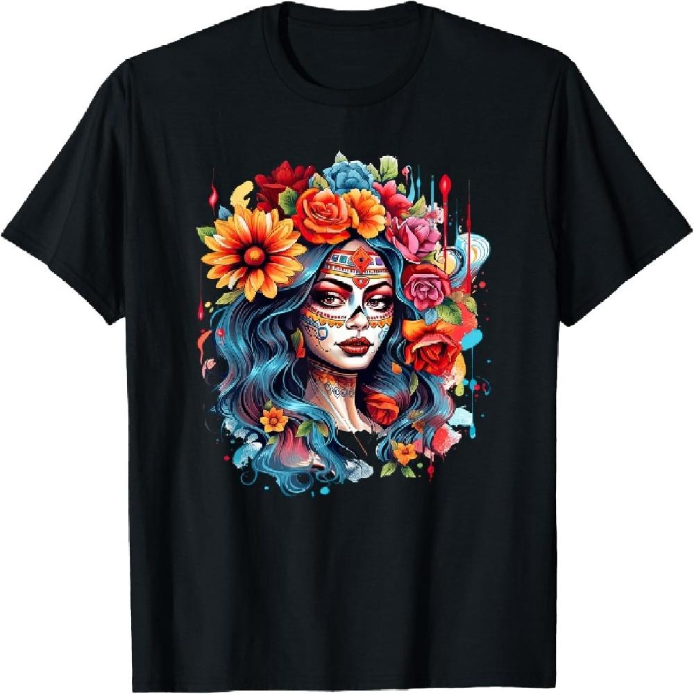 Chicano Chicana La Raza Barrio Tattoo Art Death T-Shirt XXXXXL чёрный