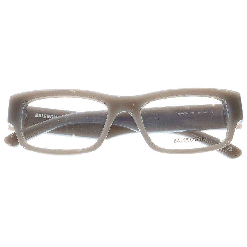 Used BALENCIAGA Square Shape Sunglasses Eyewear Glasses Gray BB0265O