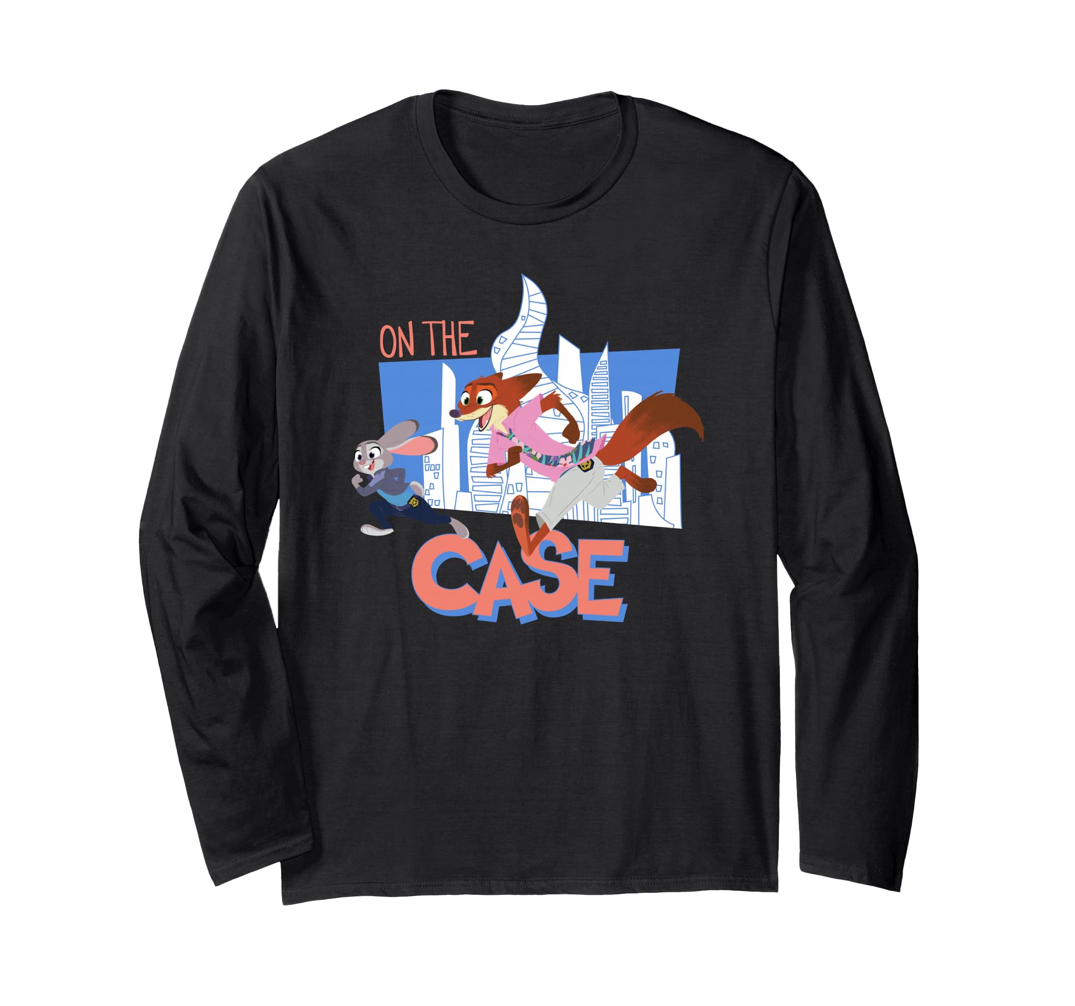 

Disney Zootopia 2 On The Case Judy and Nick City Shot Long Sleeve T-Shirt
