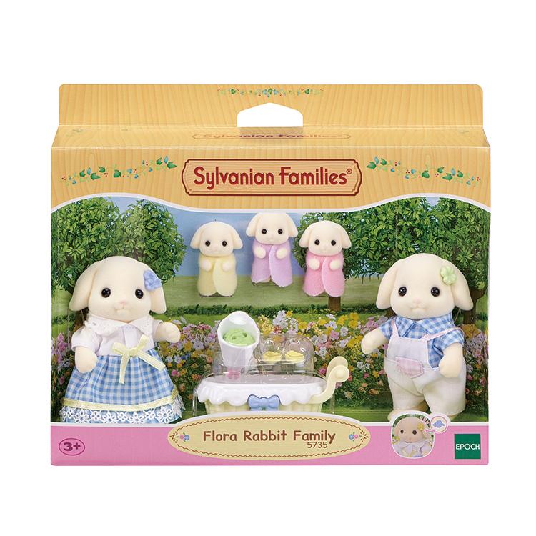 5735 Sylvanian Families Flora Rabbit Family Doll Set