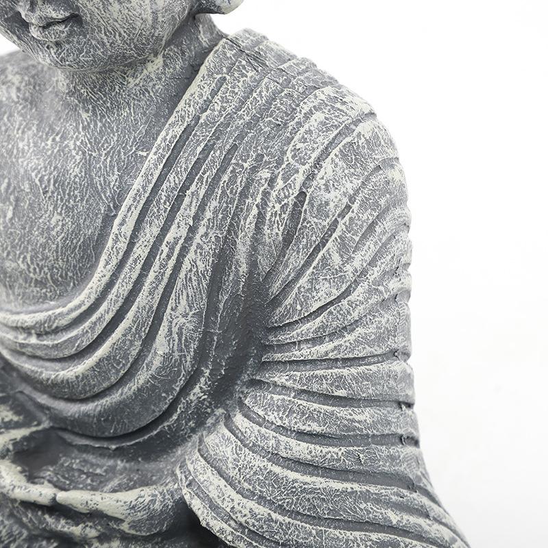 Buddha statue with smiling face, resin statue, handicraft decoration, Chinese style