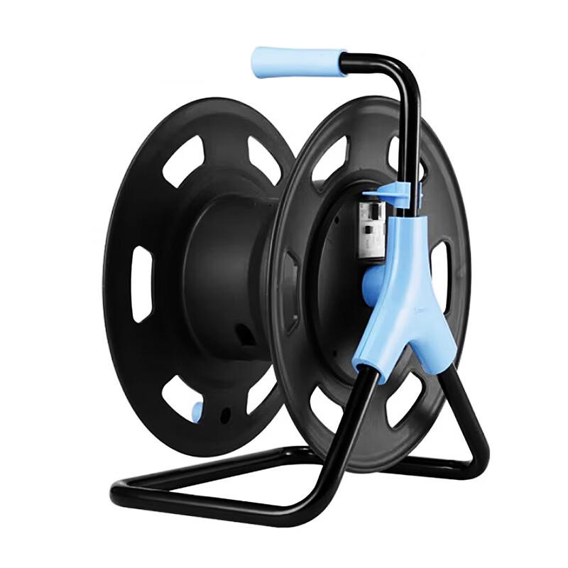 Deli 4-Outlet Mobile Extension Cord Reel, 50m 2.5mm² Wire