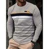 Casual Comfortable Simple Men's Long Sleeves Breathable Daily Versatile Pullovers Long Sleeves Men’s