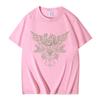 Korn Skull Wings Girls Juniors Black T Shirt Metal Gothic Rock Band T Shirts Unisex Women Vintage Oversized Tshirt Tops Streetwear