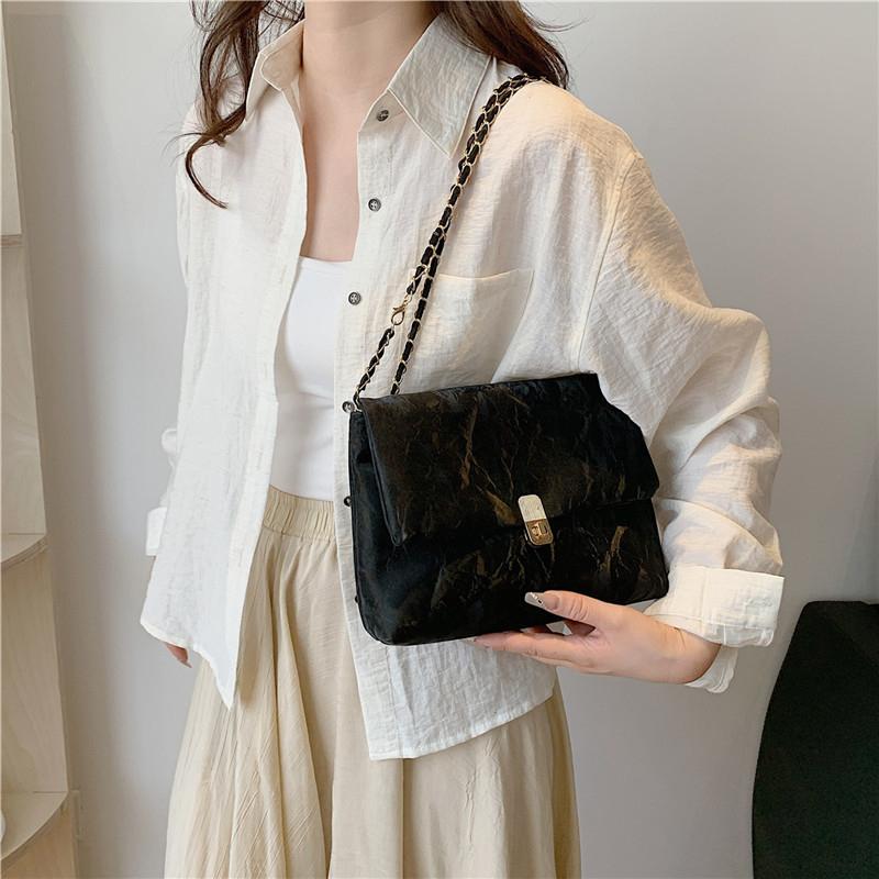 Fashion Soft PU Chain Shoulder Bags New Trend Women Crossbody Bag Versatile Commuting Casual Square Classic Ladies Handbags MIT