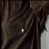 Brushed Silver Teapot Pendant Leather Necklace: Adjustable, Versatile Autumn/Winter Fashion Chain