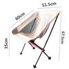 Portable Folding Moon Chair, Compact Fishing Camping Chair, Lightweight 7075 Aluminum Outdoor Stool for Travel, Hiking, Picnic