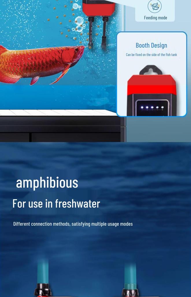 Haidiweil Silent Submersible Water Pump: Variable Frequency, Bottom Suction, High Flow, Amphibious for Aquarium & Fish Pond