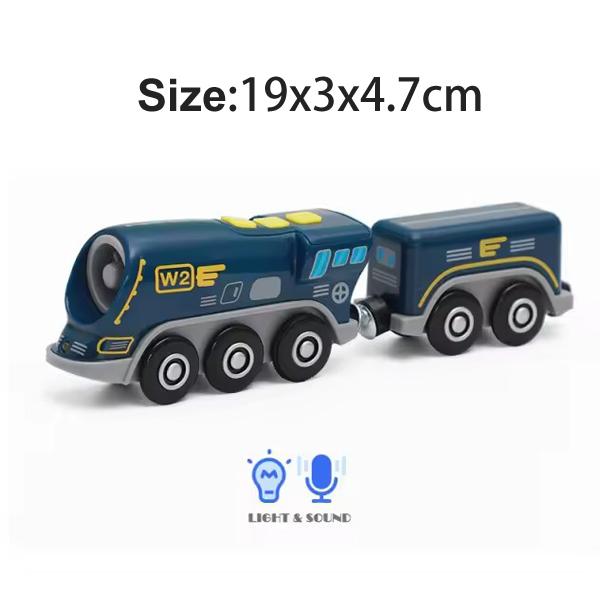 Magnetic Train Toys Wooden Railway Tracks Accessories Locomotive Diecast Slot Fit for All Wood Brand Wooden Tracks Toys For Kids